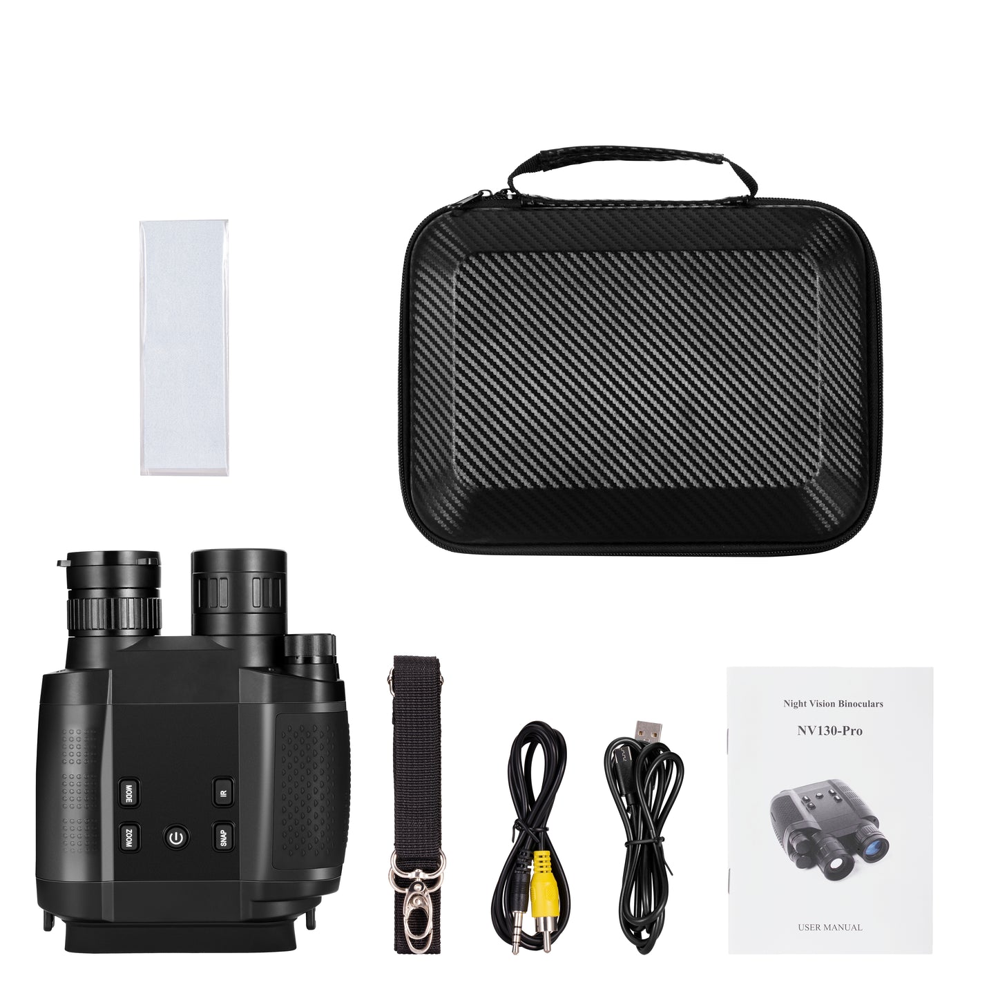 Large Screen Night Vision Binoculars can Save Photo and Video with TF Card Battery