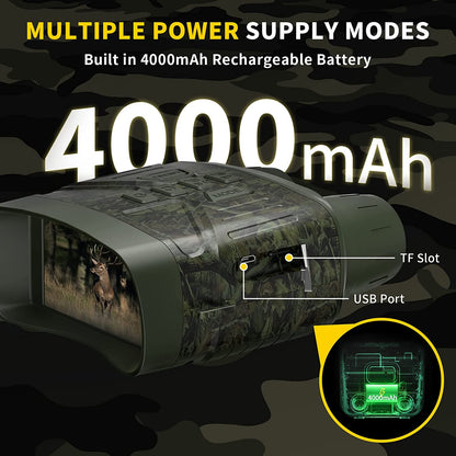 4K Night Vision Goggles Binoculars 3'' Large Screen