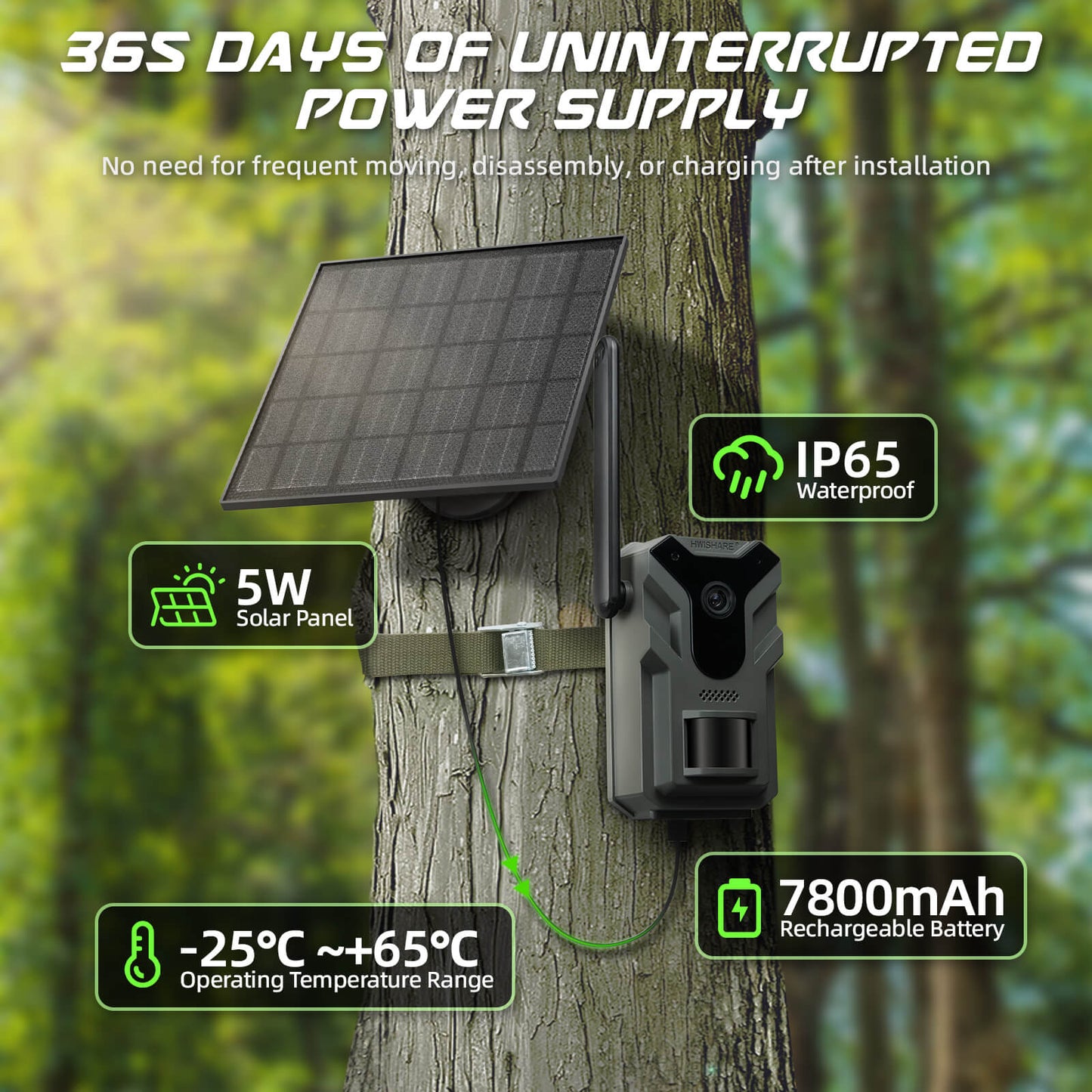 Cellular Trail Cameras 4G LTE, Live Streaming Game Camera with No Glow Night Vision Motion Activated Waterproof, Solar Trail Hunting Camera Built-in SIM Card for Wildlife Deer