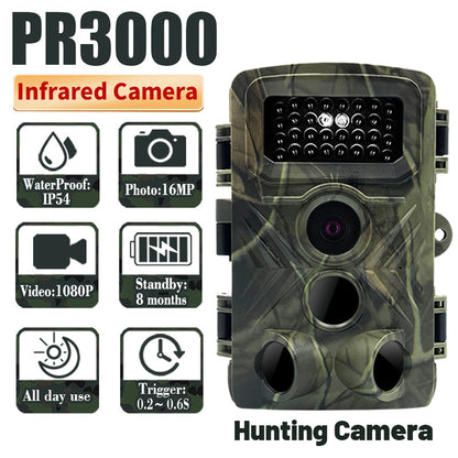 Outdoor 1080P Cellular Trail Cameras Wild Trap Game Night Vision Hunting Security Wireless Waterproof Motion Activated