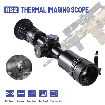 Thermal Imager Sight Scope Long Range Professional Night Vision Riflescope for Hunting